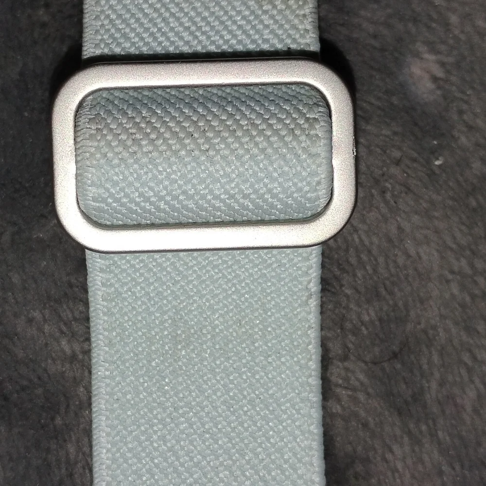 Samsung Smartwatch with Light Beige Woven Strap